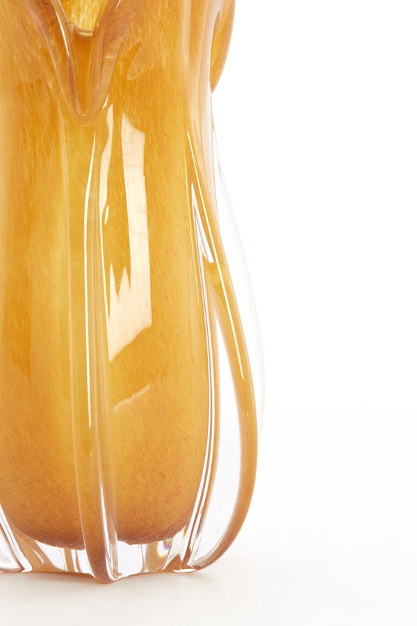 Light & Living Accessories Vase 14x28 cm EVINA glass caramel House of Isabella UK