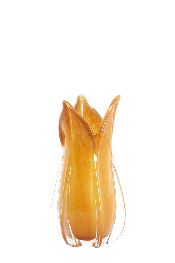Light & Living Accessories Vase 14x28 cm EVINA glass caramel House of Isabella UK
