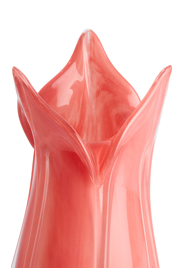 Light & Living Accessories Vase 14x28 cm EVINA glass coral House of Isabella UK