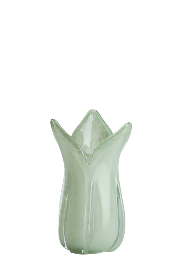 Light & Living Accessories Vase 14x28 cm EVINA glass mint green House of Isabella UK