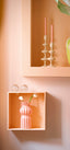 Light & Living Accessories Vase 14x28 cm TERENTO glass pink House of Isabella UK