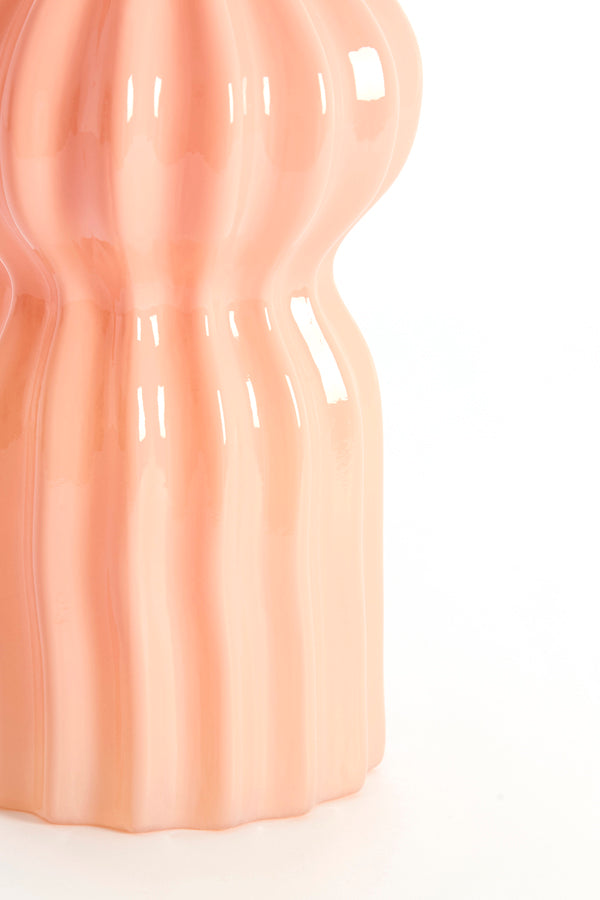 Light & Living Accessories Vase 14x28 cm TERENTO glass pink House of Isabella UK