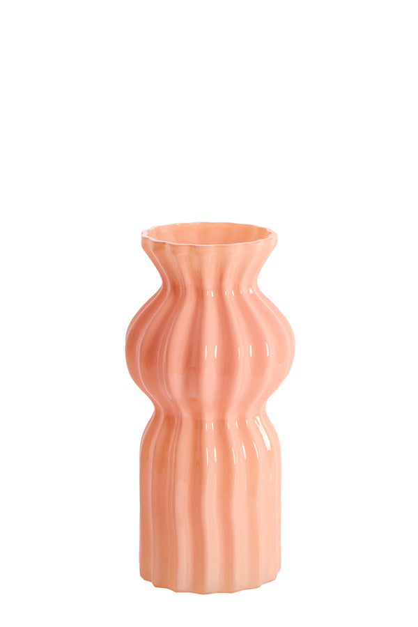 Light & Living Accessories Vase 14x28 cm TERENTO glass pink House of Isabella UK