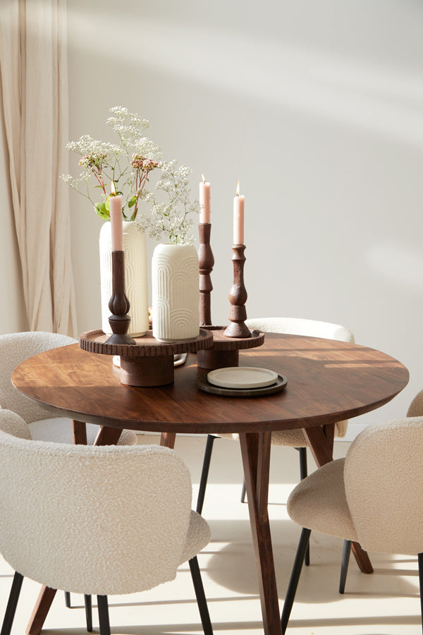 Light & Living Accessories Vase 14x33,5 cm DIEGO ceramics cream House of Isabella UK