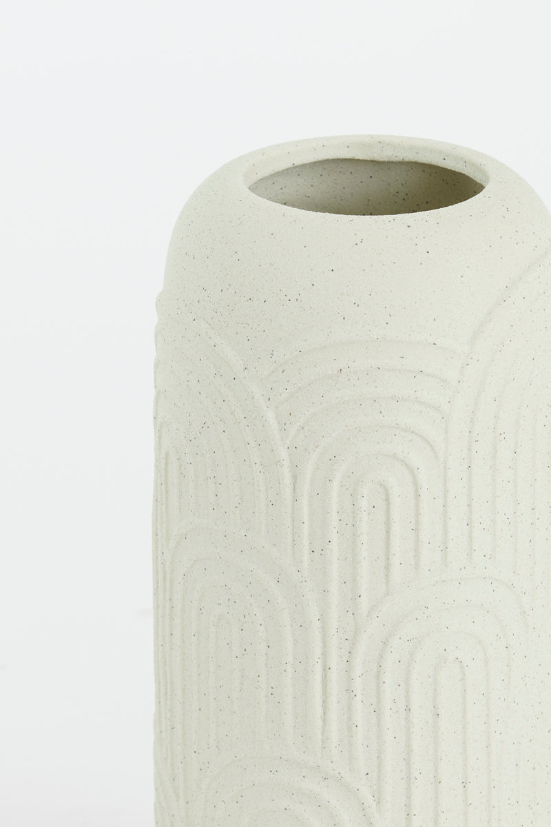Light & Living Accessories Vase 14x33,5 cm DIEGO ceramics cream House of Isabella UK