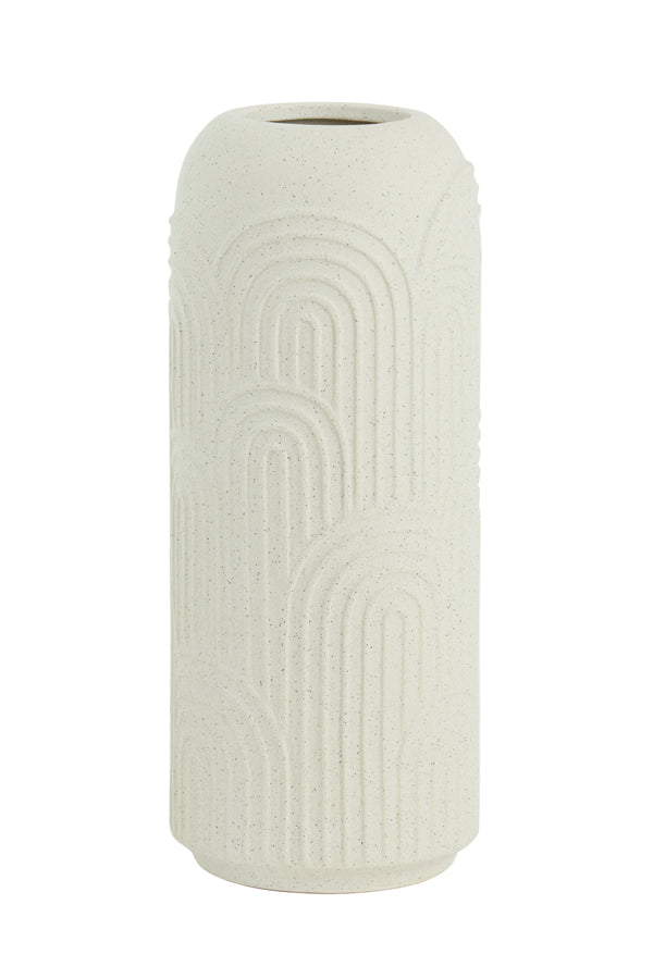 Light & Living Accessories Vase 14x33,5 cm DIEGO ceramics cream House of Isabella UK