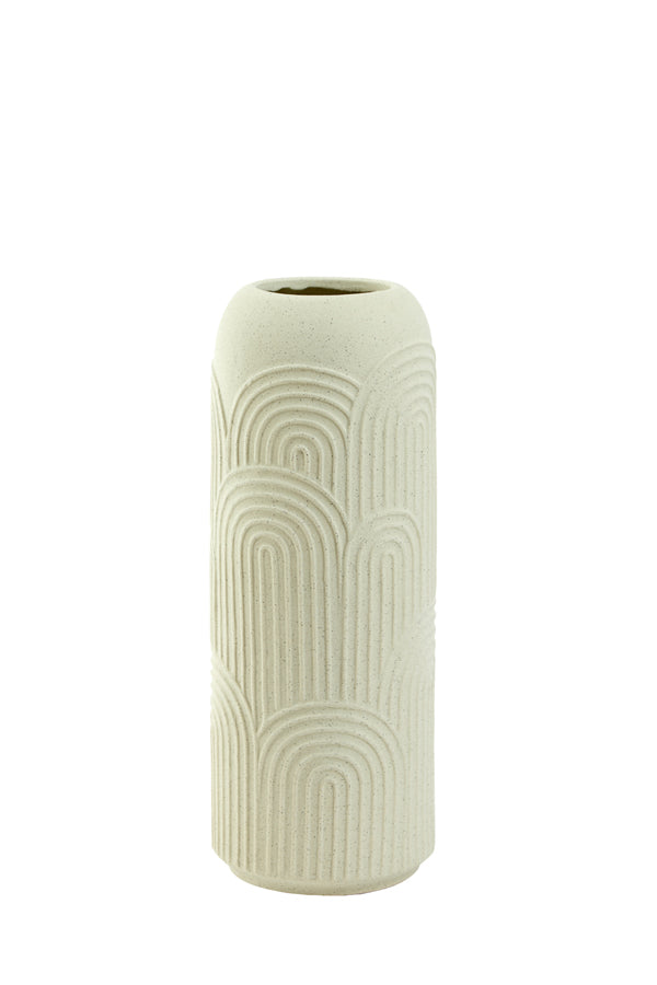 Light & Living Accessories Vase 15,5x41 cm DIEGO ceramics cream House of Isabella UK