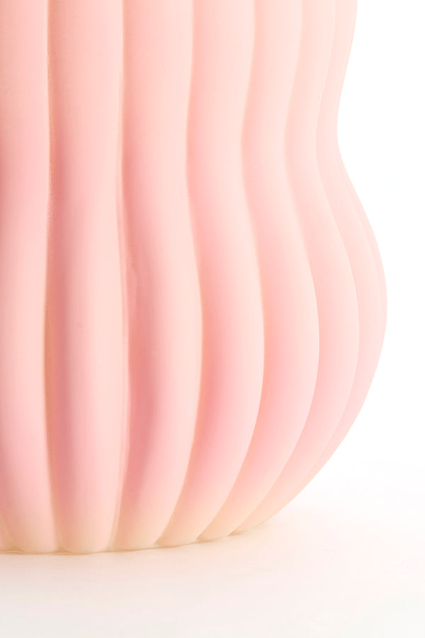 Light & Living Accessories Vase 15x13,5 cm VELTURNO glass matt pink+yellow House of Isabella UK