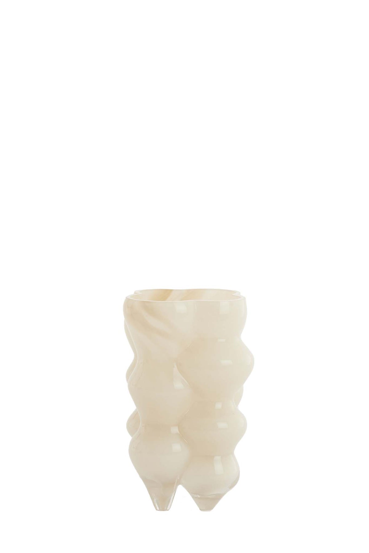 Light & Living Accessories Vase 15x24,5 cm CEREA glass milky cream House of Isabella UK