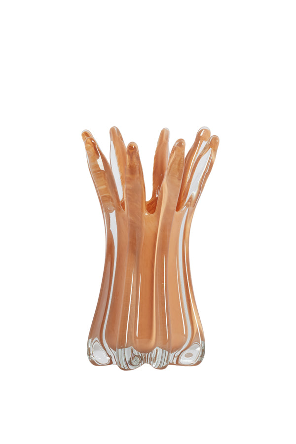 Light & Living Accessories Vase 15x25 cm RELIEN glass caramel House of Isabella UK