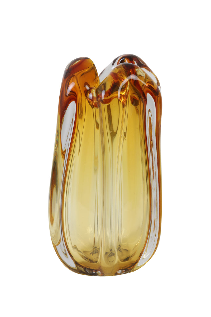 Light & Living Accessories Vase 15x28 cm MURELA glass amber House of Isabella UK