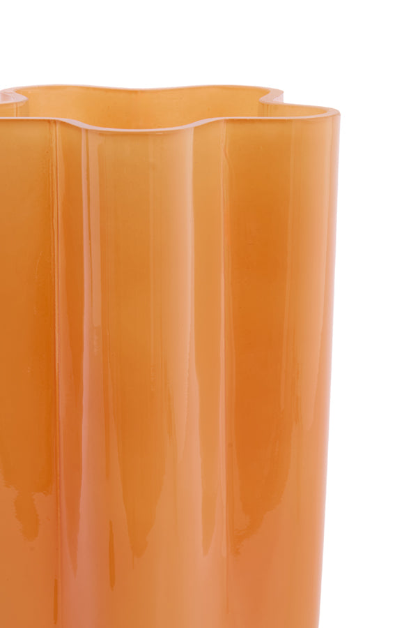 Light & Living Accessories Vase 15x30 cm BABIJN glass light orange House of Isabella UK