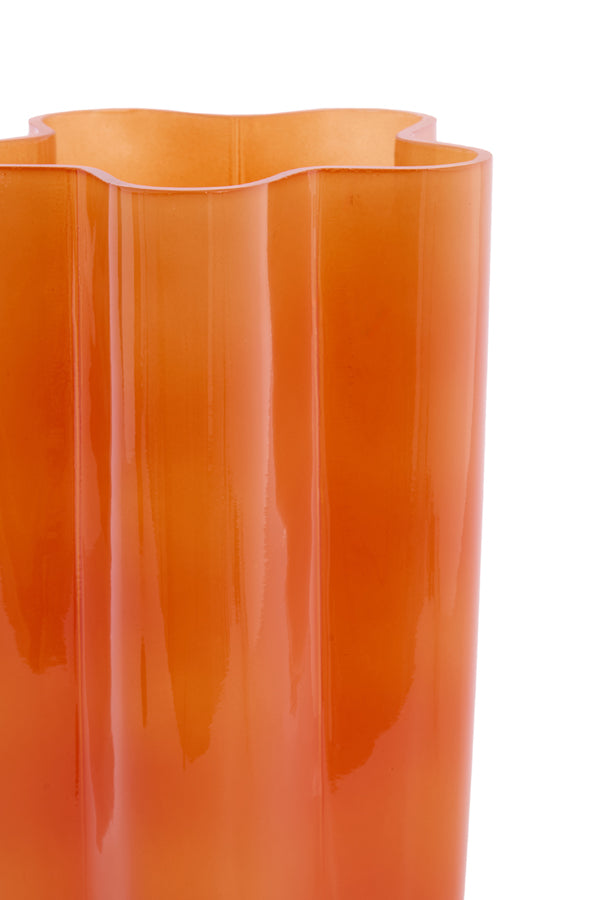 Light & Living Accessories Vase 15x30 cm BABIJN glass orange House of Isabella UK