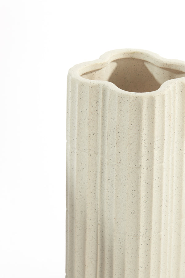 Light & Living Accessories Vase 15x35,5 cm CASTOR ceramics ecru House of Isabella UK