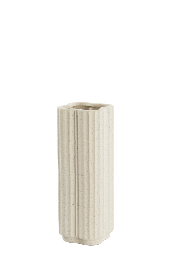 Light & Living Accessories Vase 15x35,5 cm CASTOR ceramics ecru House of Isabella UK