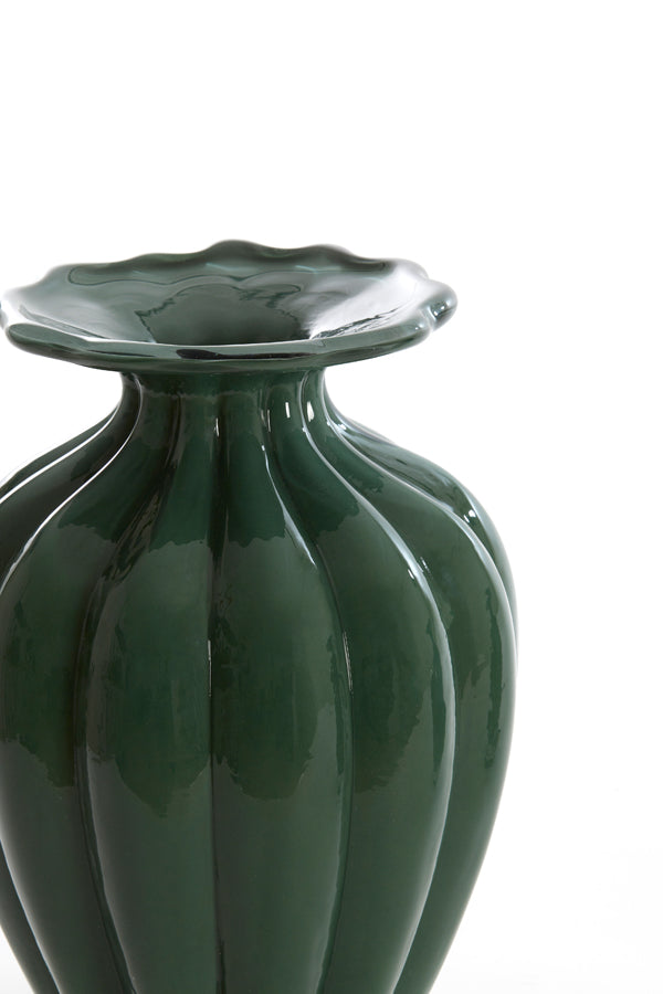 Light & Living Accessories Vase 16,5x24,5 cm ZOFIO dark green House of Isabella UK