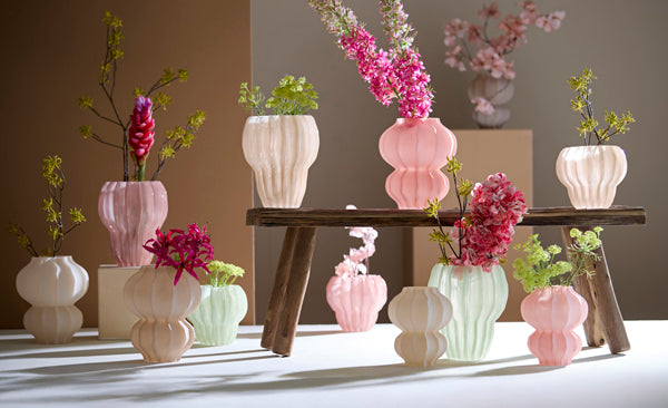Light & Living Accessories Vase 16x18,5 cm MARANZA glass matt beige House of Isabella UK