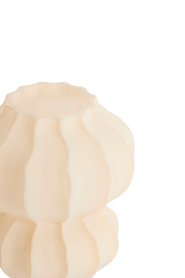 Light & Living Accessories Vase 16x18,5 cm MARANZA glass matt beige House of Isabella UK