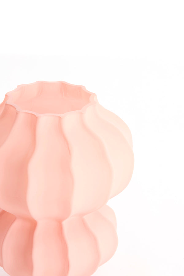 Light & Living Accessories Vase 16x18,5 cm MARANZA glass matt pink House of Isabella UK