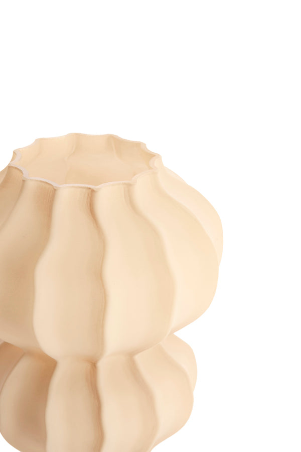 Light & Living Accessories Vase 16x18,5 cm MARANZA glass matt sand House of Isabella UK