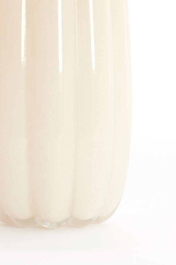 Light & Living Accessories Vase 16x27 cm SEDONA glass cream House of Isabella UK