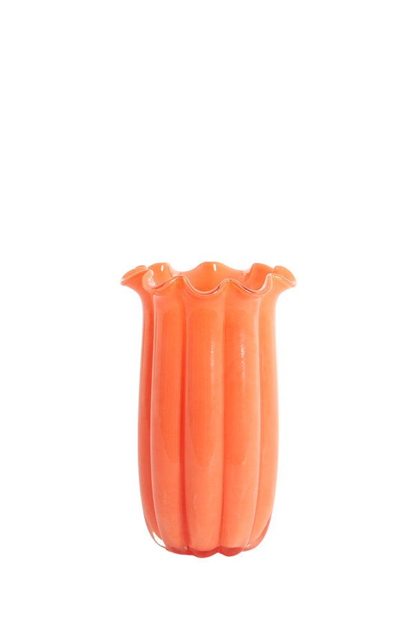 Light & Living Accessories Vase 16x27 cm SEDONA glass orange House of Isabella UK