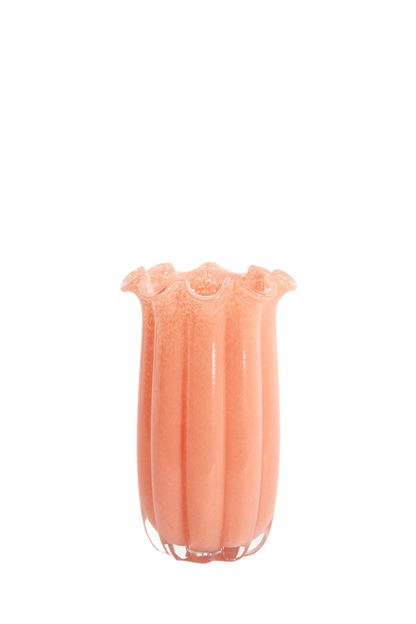 Light & Living Accessories Vase 16x27 cm SEDONA glass peach House of Isabella UK