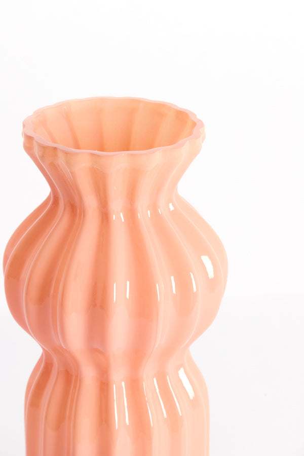 Light & Living Accessories Vase 16x33,5 cm TERENTO glass pink House of Isabella UK