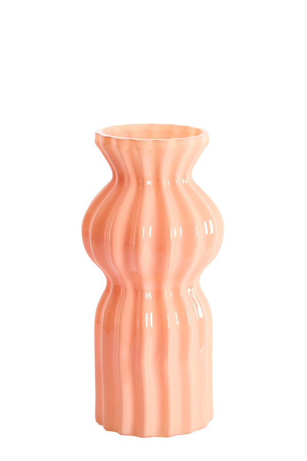 Light & Living Accessories Vase 16x33,5 cm TERENTO glass pink House of Isabella UK