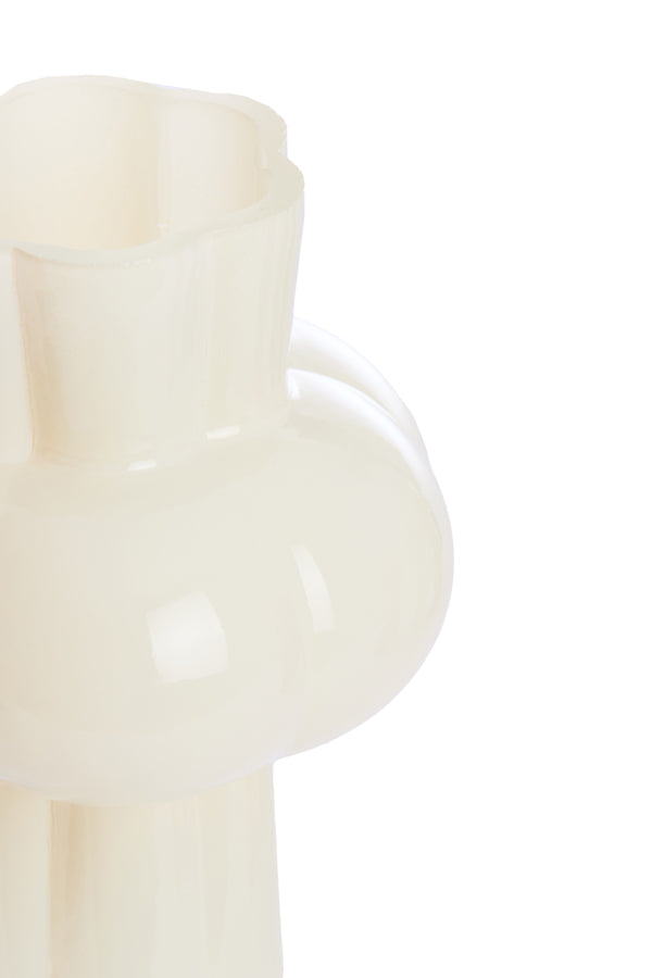 Light & Living Accessories Vase 16x35,5 cm KORTESU glass cream House of Isabella UK