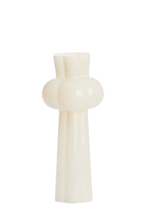 Light & Living Accessories Vase 16x35,5 cm KORTESU glass cream House of Isabella UK