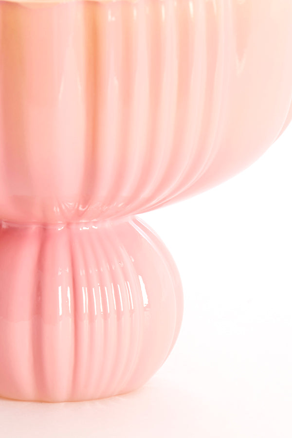 Light & Living Accessories Vase 17,5x15 cm MAZZIN glass pink+yellow House of Isabella UK