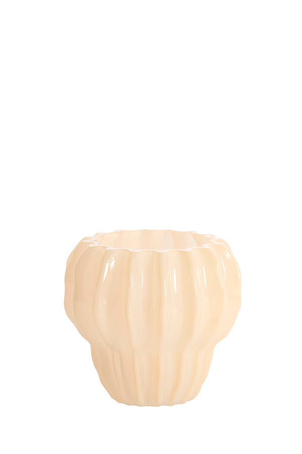 Light & Living Accessories Vase 17,5x16 cm RODENGO glass peach House of Isabella UK