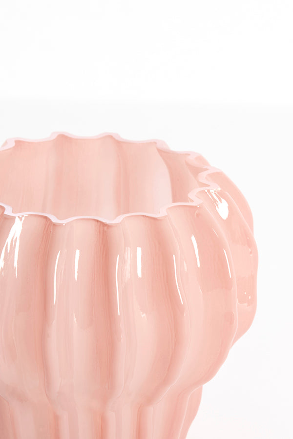 Light & Living Accessories Vase 17,5x16 cm RODENGO glass pink House of Isabella UK