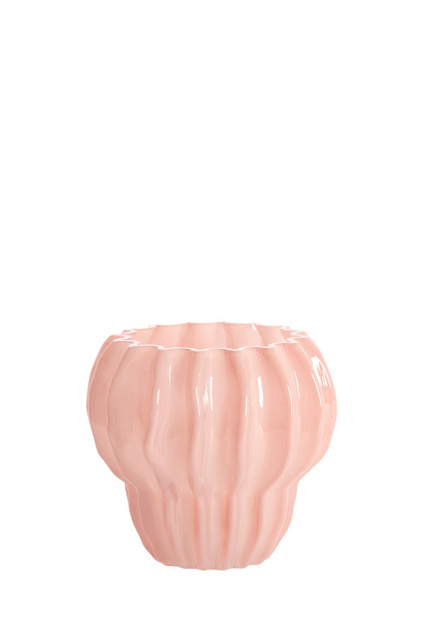 Light & Living Accessories Vase 17,5x16 cm RODENGO glass pink House of Isabella UK