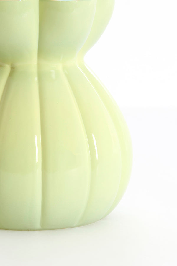 Light & Living Accessories Vase 17,5x19 cm BRUNICO glass mint green House of Isabella UK