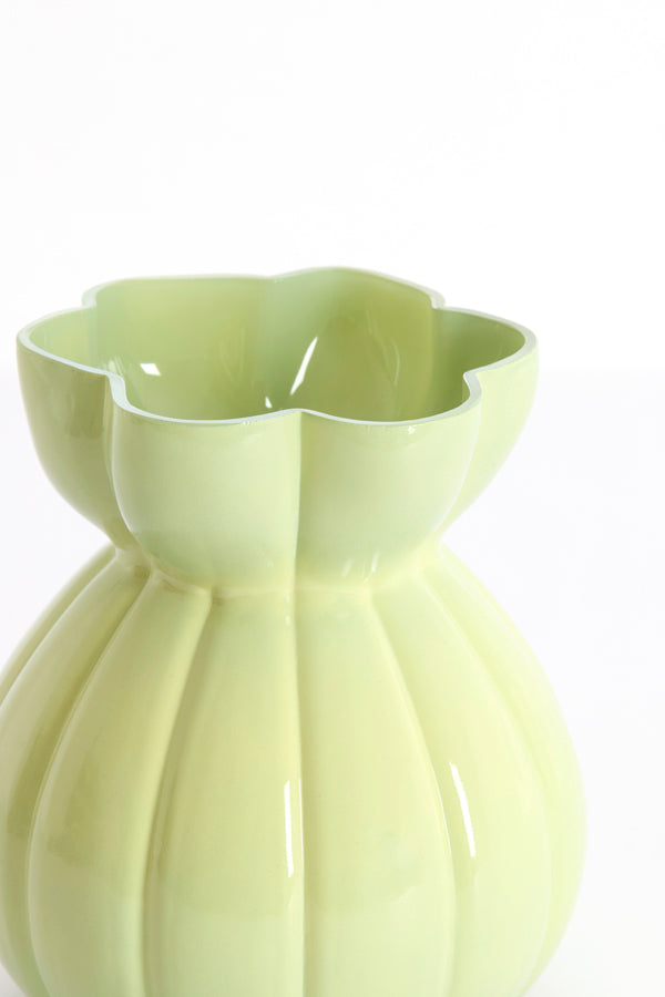Light & Living Accessories Vase 17,5x19 cm BRUNICO glass mint green House of Isabella UK
