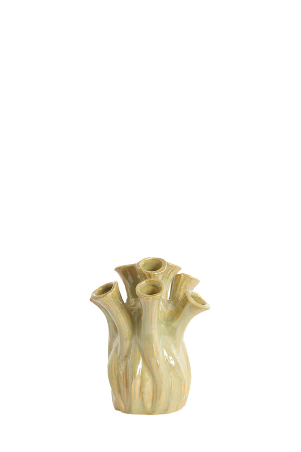 Light & Living Accessories Vase 17,5x20 cm LYSET ceramics olive green House of Isabella UK