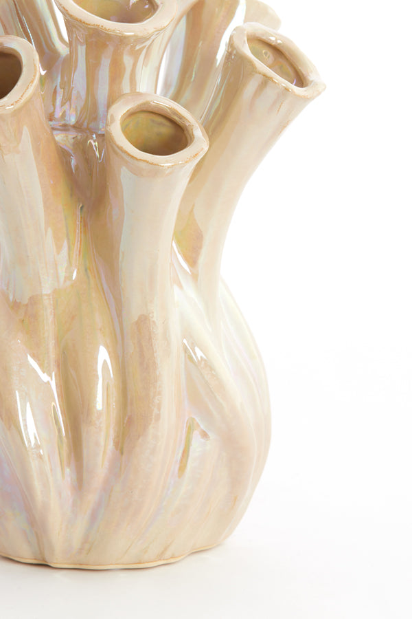 Light & Living Accessories Vase 17,5x20 cm LYSET ceramics sand House of Isabella UK