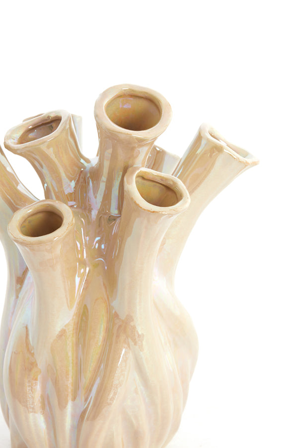 Light & Living Accessories Vase 17,5x20 cm LYSET ceramics sand House of Isabella UK