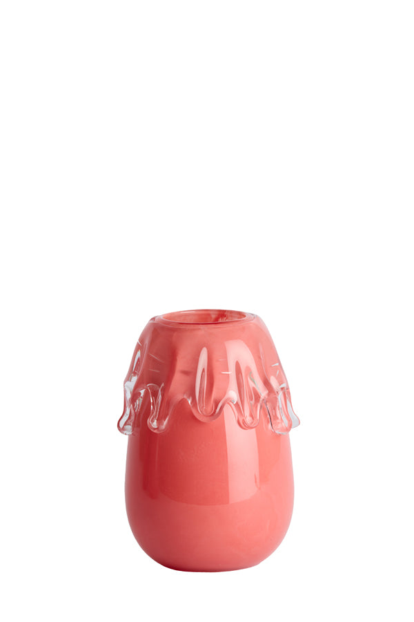 Light & Living Accessories Vase 17,5x23 cm LYSIRA glass coral House of Isabella UK