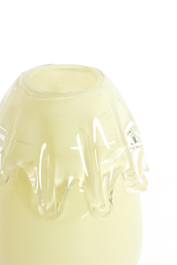 Light & Living Accessories Vase 17,5x23 cm LYSIRA glass light yellow House of Isabella UK