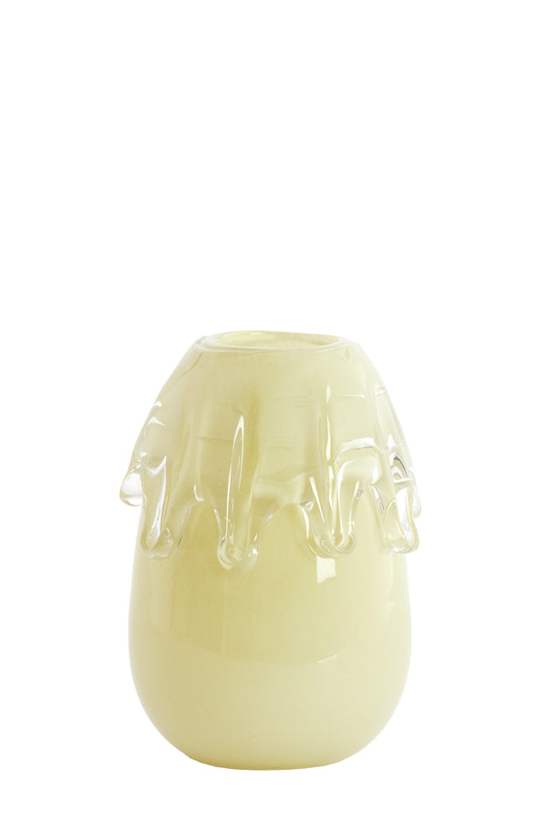 Light & Living Accessories Vase 17,5x23 cm LYSIRA glass light yellow House of Isabella UK