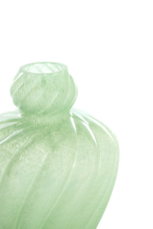 Light & Living Accessories Vase 17,5x25 cm ALARBA glass green House of Isabella UK