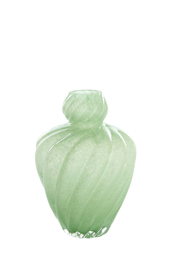 Light & Living Accessories Vase 17,5x25 cm ALARBA glass green House of Isabella UK