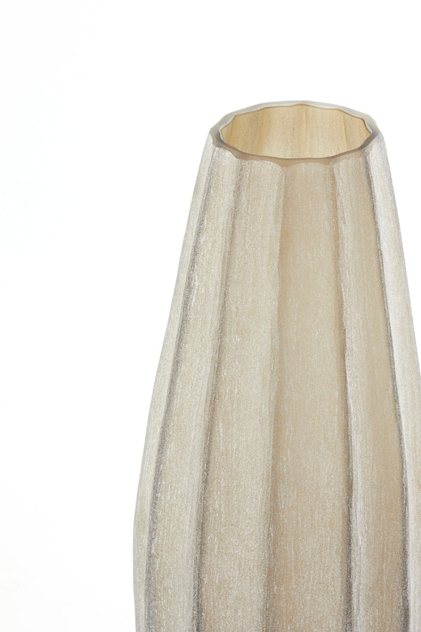 Light & Living Accessories Vase 17,5x44,5 cm BRADLEY glass light brown House of Isabella UK