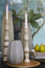 Light & Living Accessories Vase 17,5x44,5 cm BRADLEY glass olive green House of Isabella UK