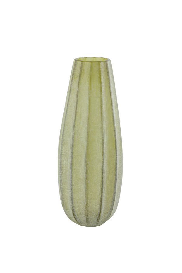 Light & Living Accessories Vase 17,5x44,5 cm BRADLEY glass olive green House of Isabella UK