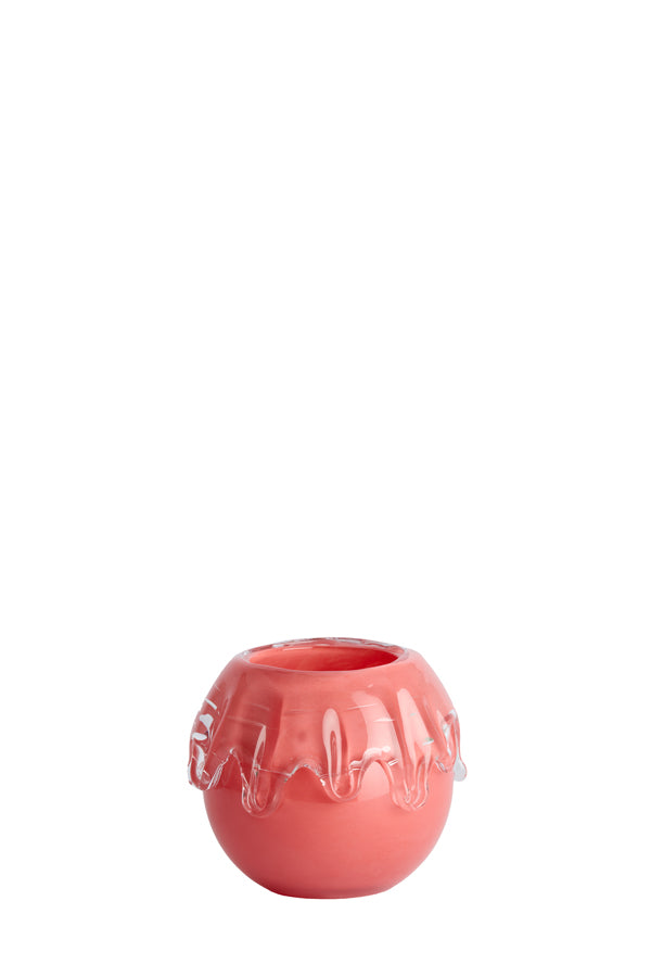 Light & Living Accessories Vase 17x14,5 cm LYSIRA glass coral House of Isabella UK