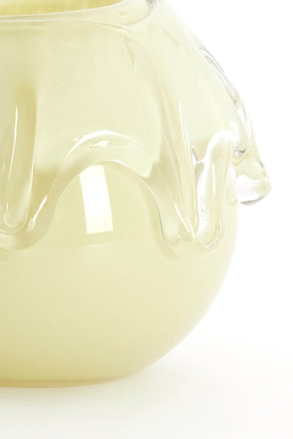Light & Living Accessories Vase 17x14,5 cm LYSIRA glass light yellow House of Isabella UK